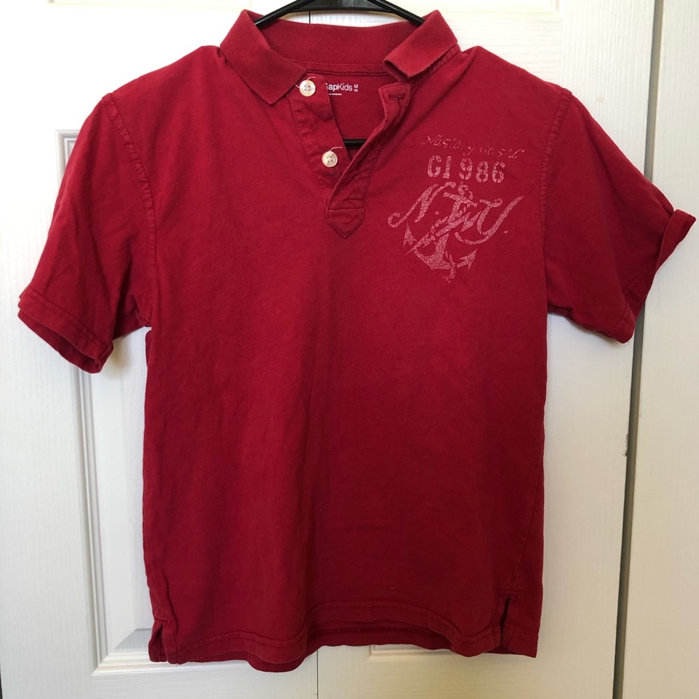 Gap Red Polo Shirt